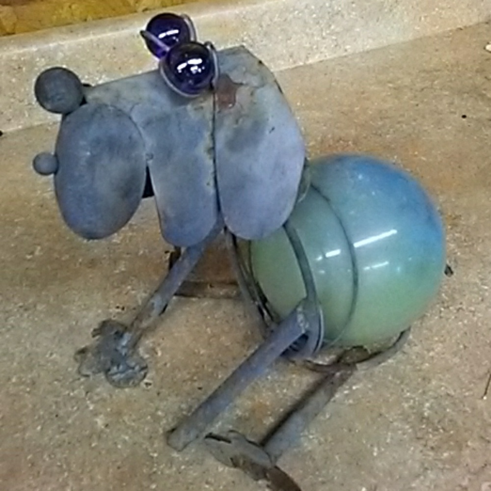 Glass dog